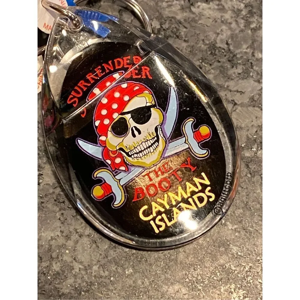 Lot of 5 Cayman Caribbean Island Keychains NEW